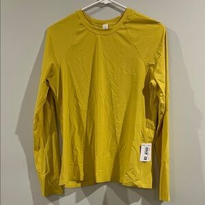 lululemon athletica Yellow Long Sleeve Tee
